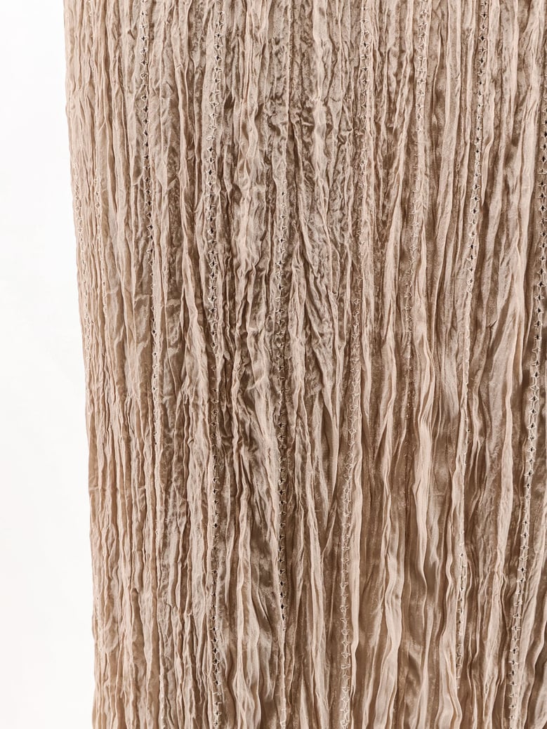 skirt wrinkled viscose beige by Selfnex