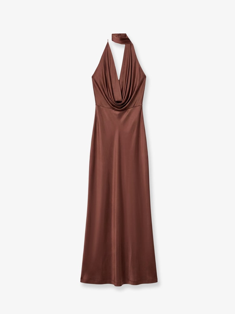 dress vivienne brown jersey by Selfnex