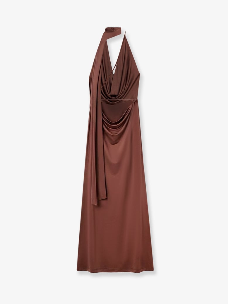 dress vivienne brown jersey by Selfnex