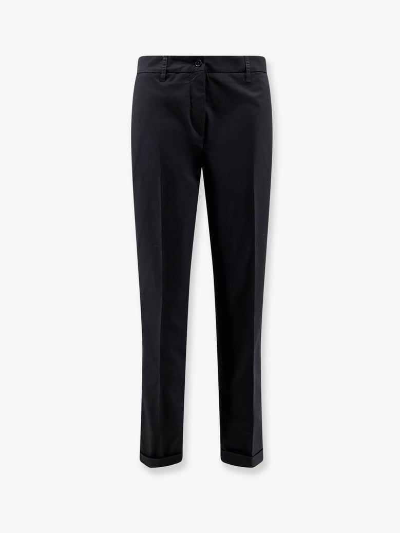 trousers black cotton by Selfnex