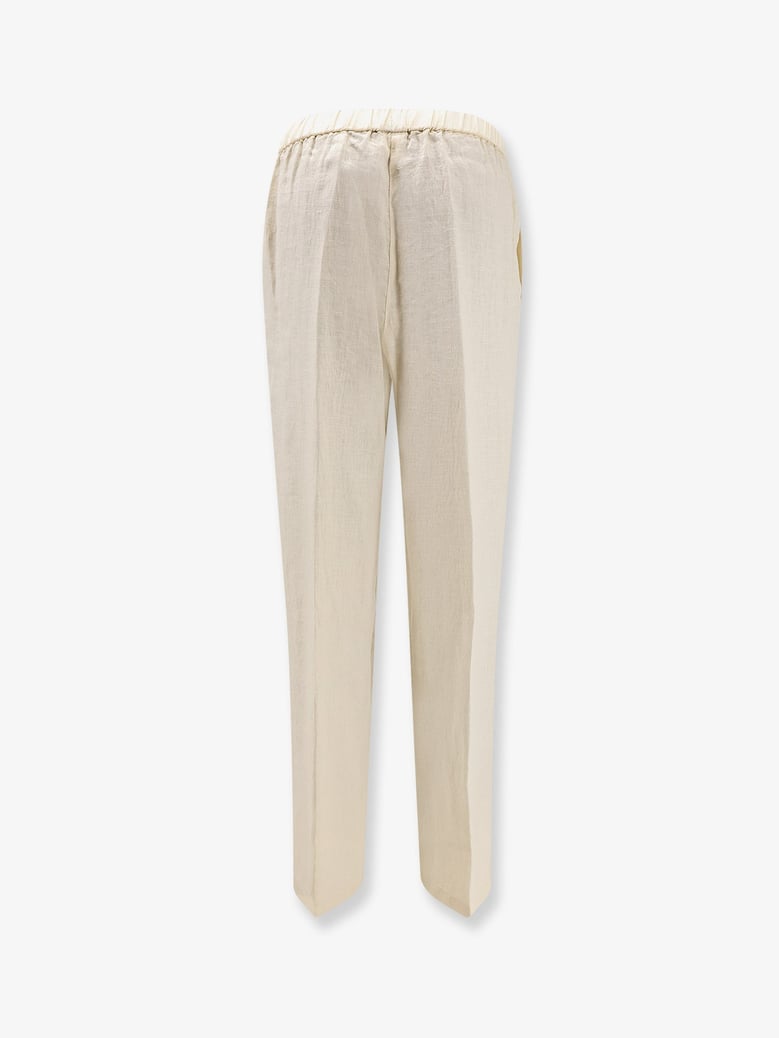 trousers linen beige by Selfnex