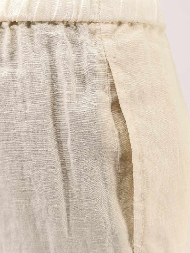 trousers linen beige by Selfnex