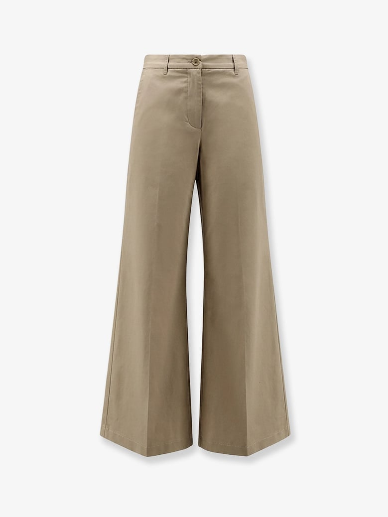 trousers stretch cotton beige by Selfnex