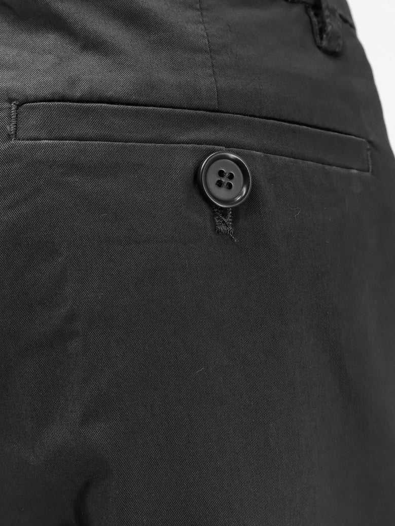 trousers stretch cotton black by Selfnex
