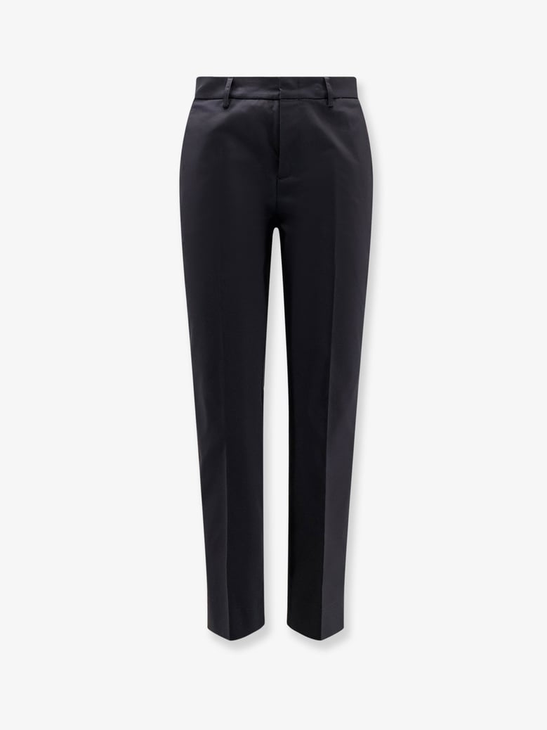 trousers stretch cotton black by Selfnex