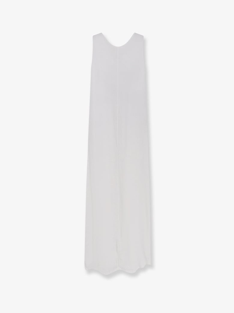 linen dress vissuto white by Selfnex
