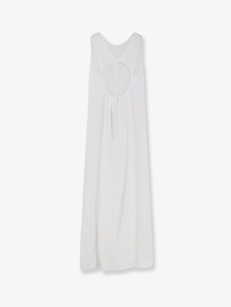 linen dress vissuto white by Selfnex