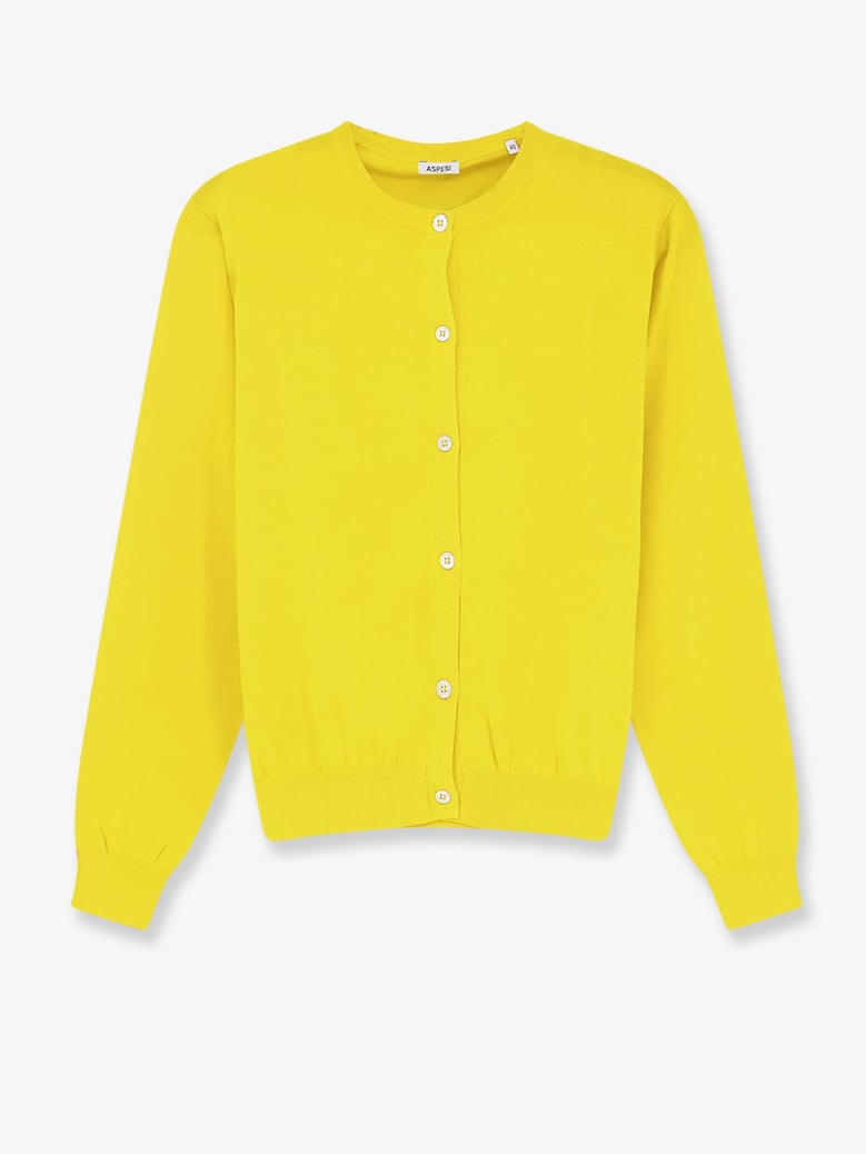 cotton cardigan yellow by Selfnex