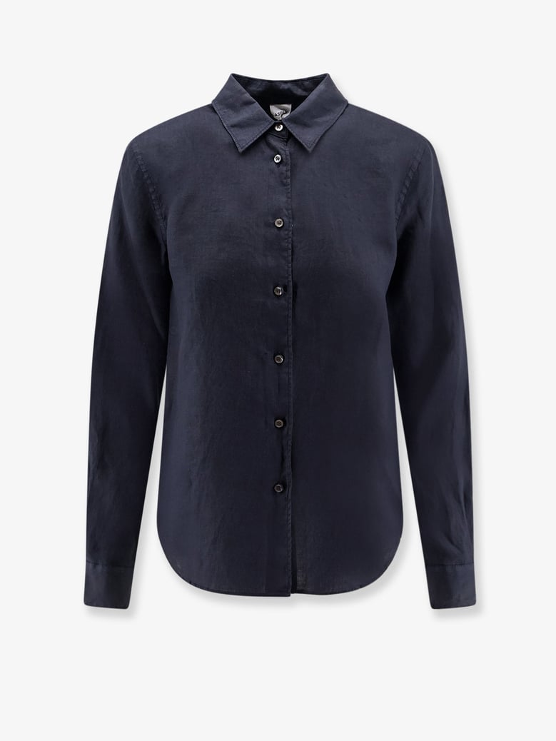 shirt vissuto linen blue by Selfnex