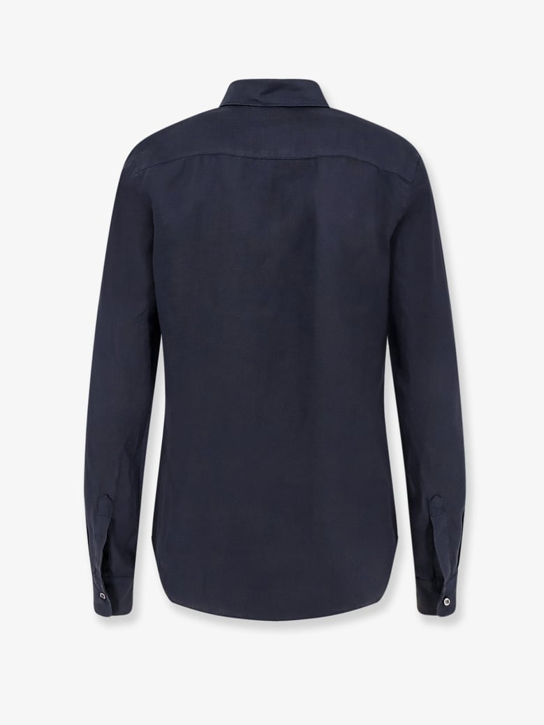 shirt vissuto linen blue by Selfnex