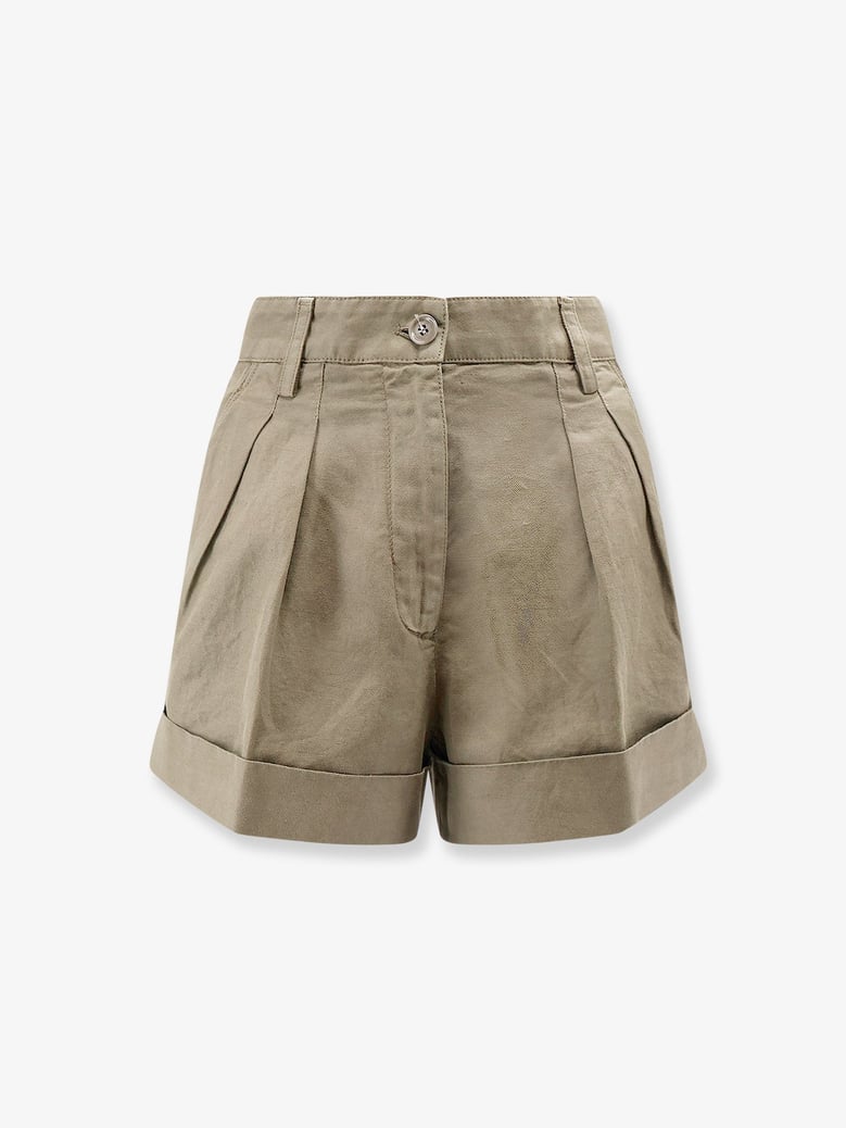 shorts cotton-linen beige by Selfnex