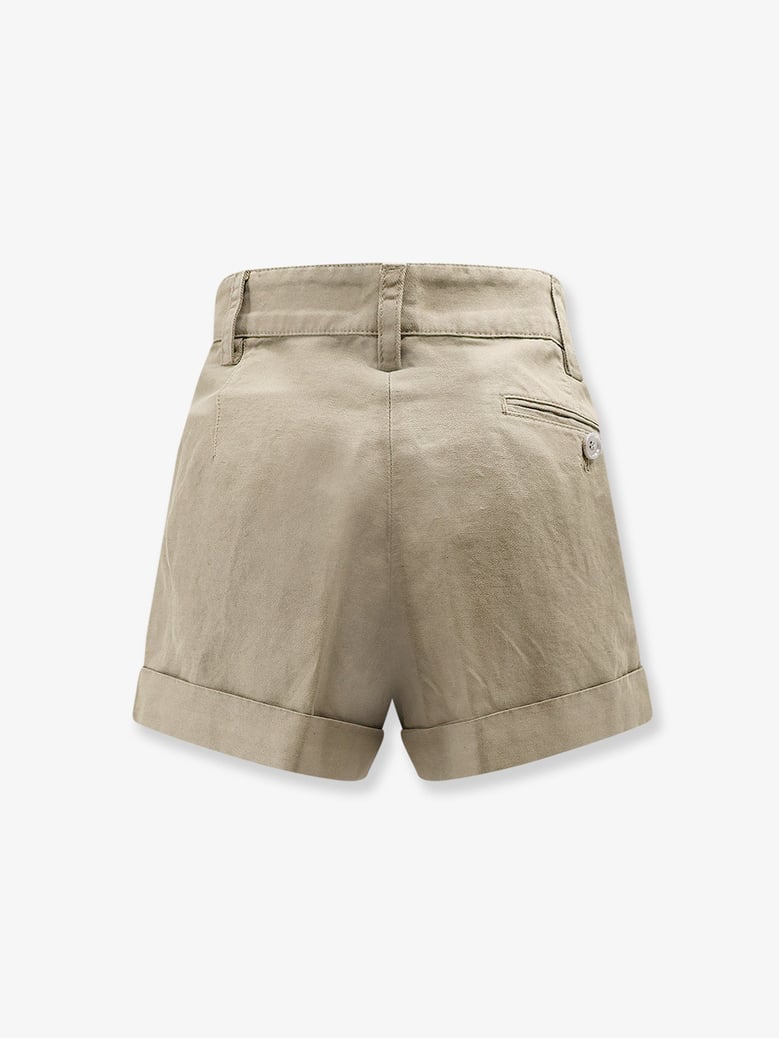 shorts cotton-linen beige by Selfnex