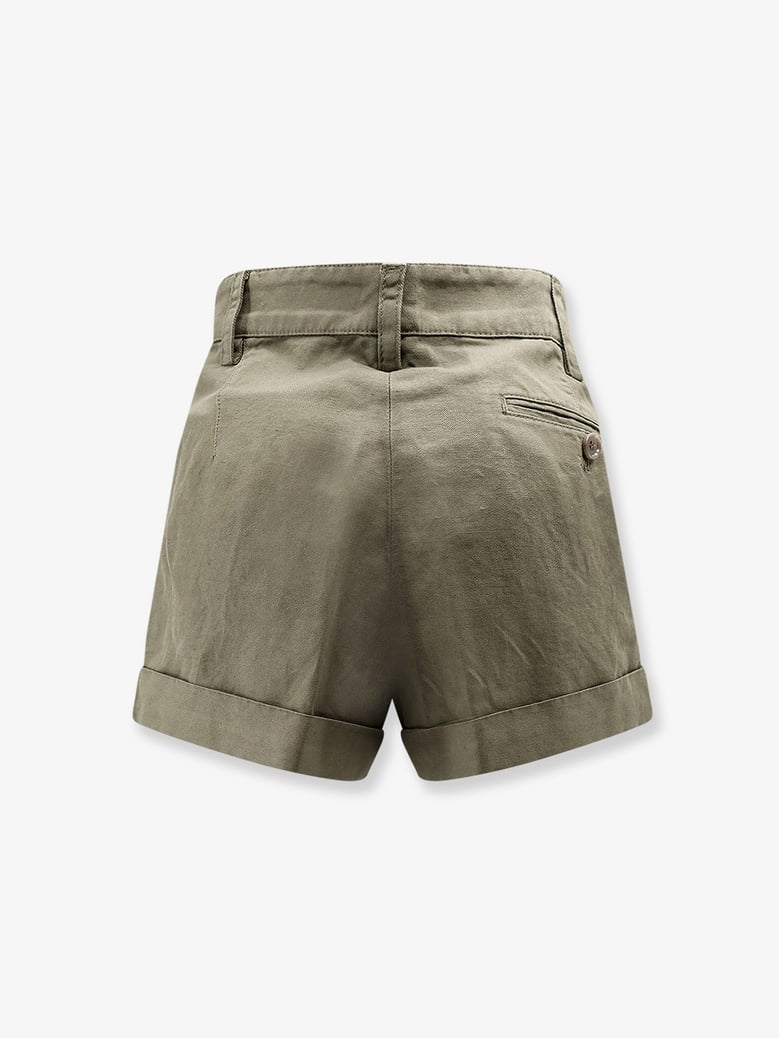 shorts cotton-linen green by Selfnex
