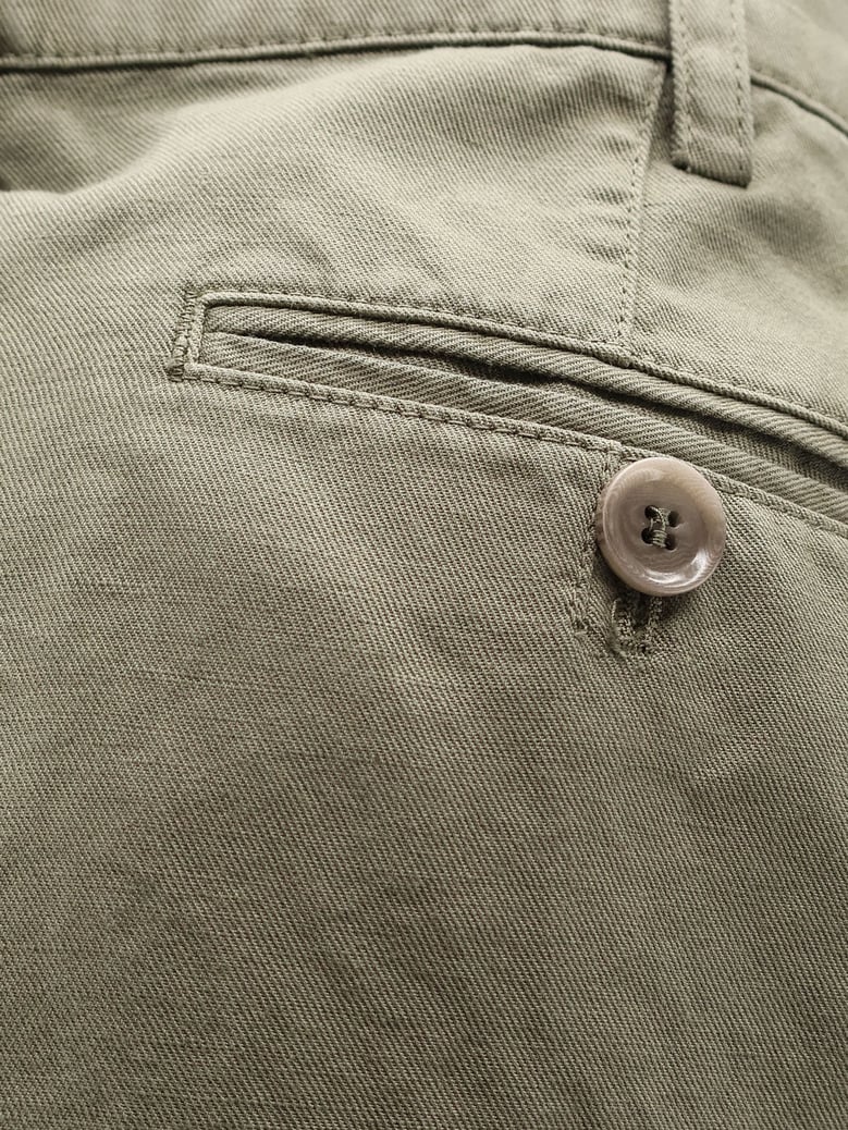 shorts cotton-linen green by Selfnex
