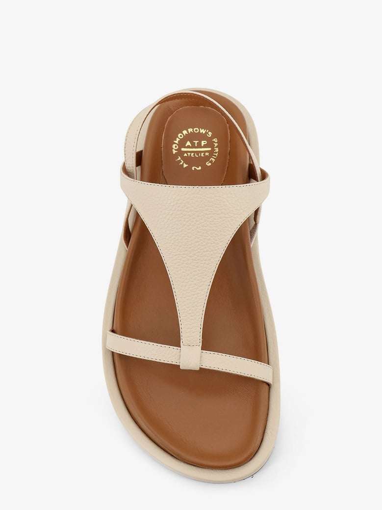 sandals ultimo leather beige by Selfnex