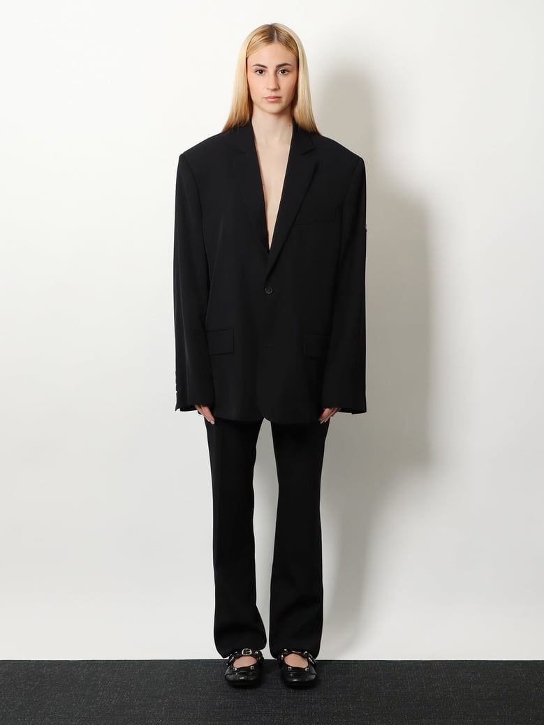 washed viscose blazer by Selfnex