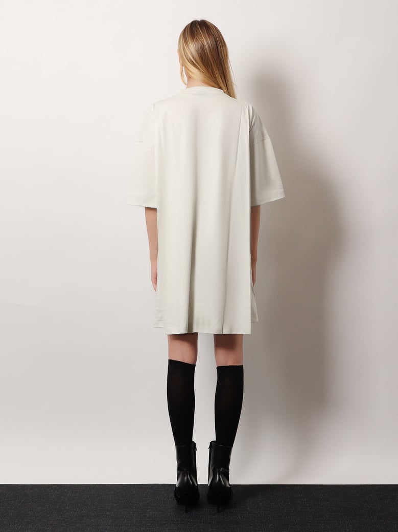 dress short cotton-jersey white by Selfnex