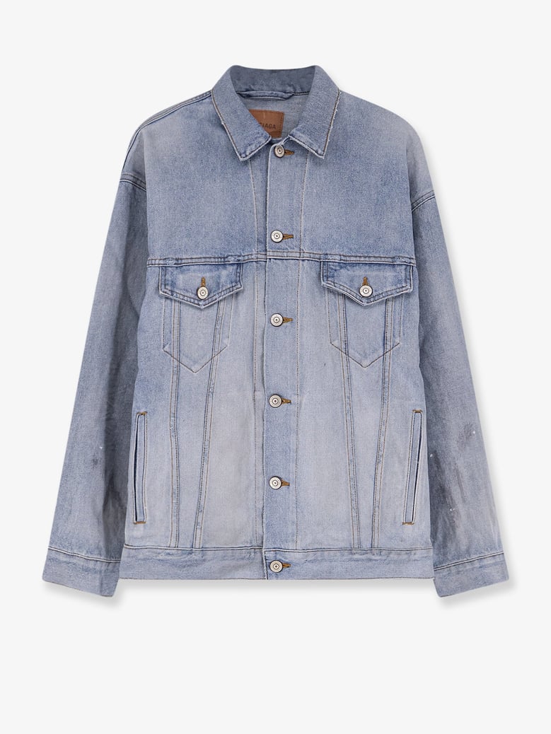 washed out denim jacket by Selfnex