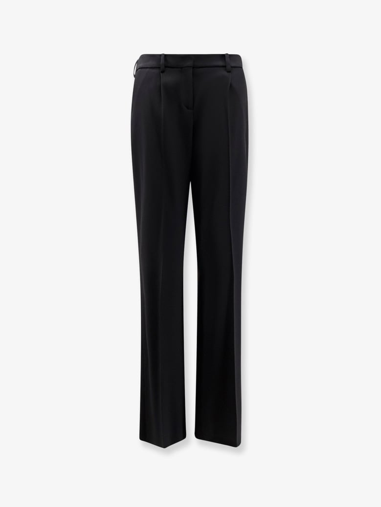 trousers slim tailored wool black by Selfnex