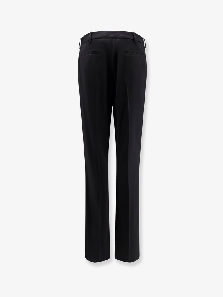 trousers slim tailored wool black by Selfnex