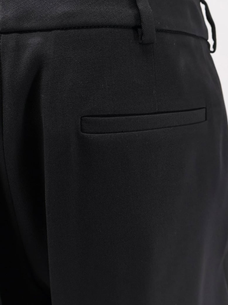 trousers slim tailored wool black by Selfnex