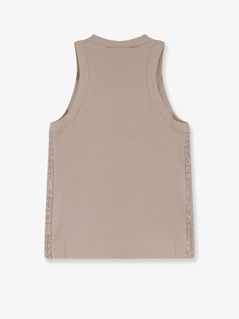 jersey tank top beige by Selfnex