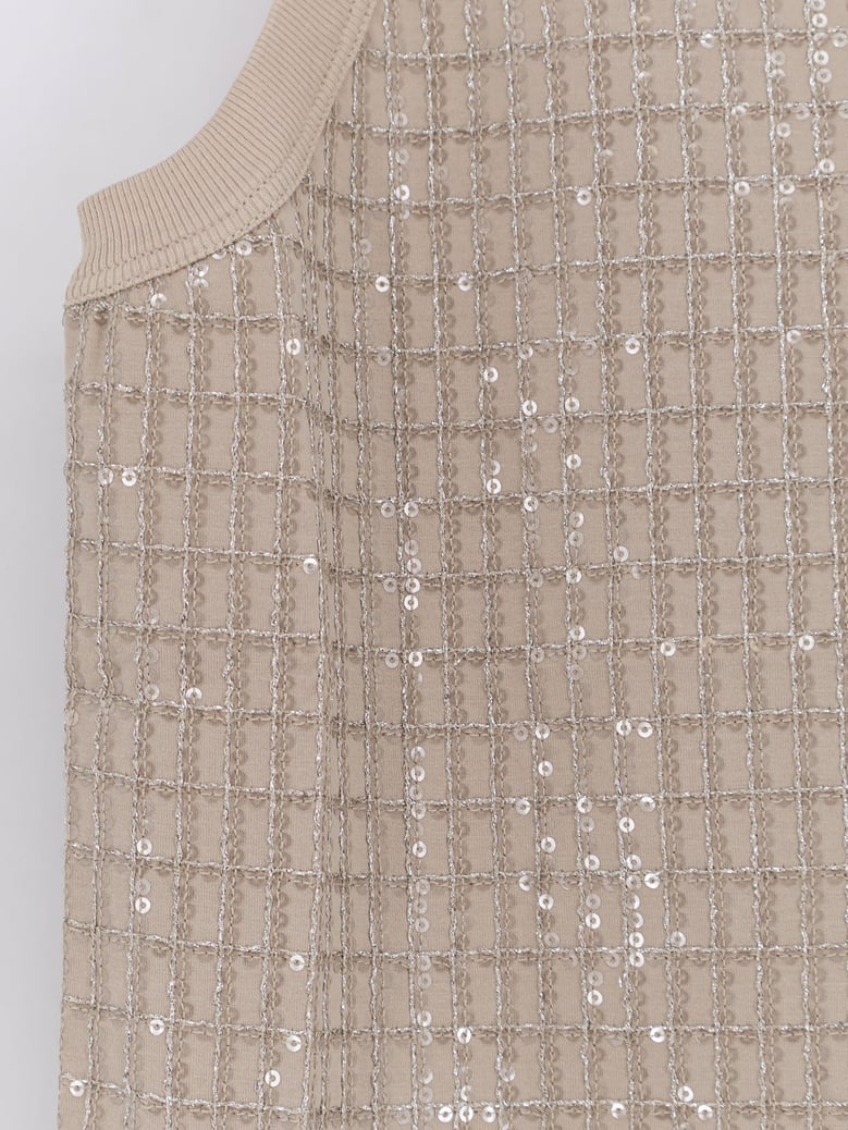 jersey tank top beige by Selfnex