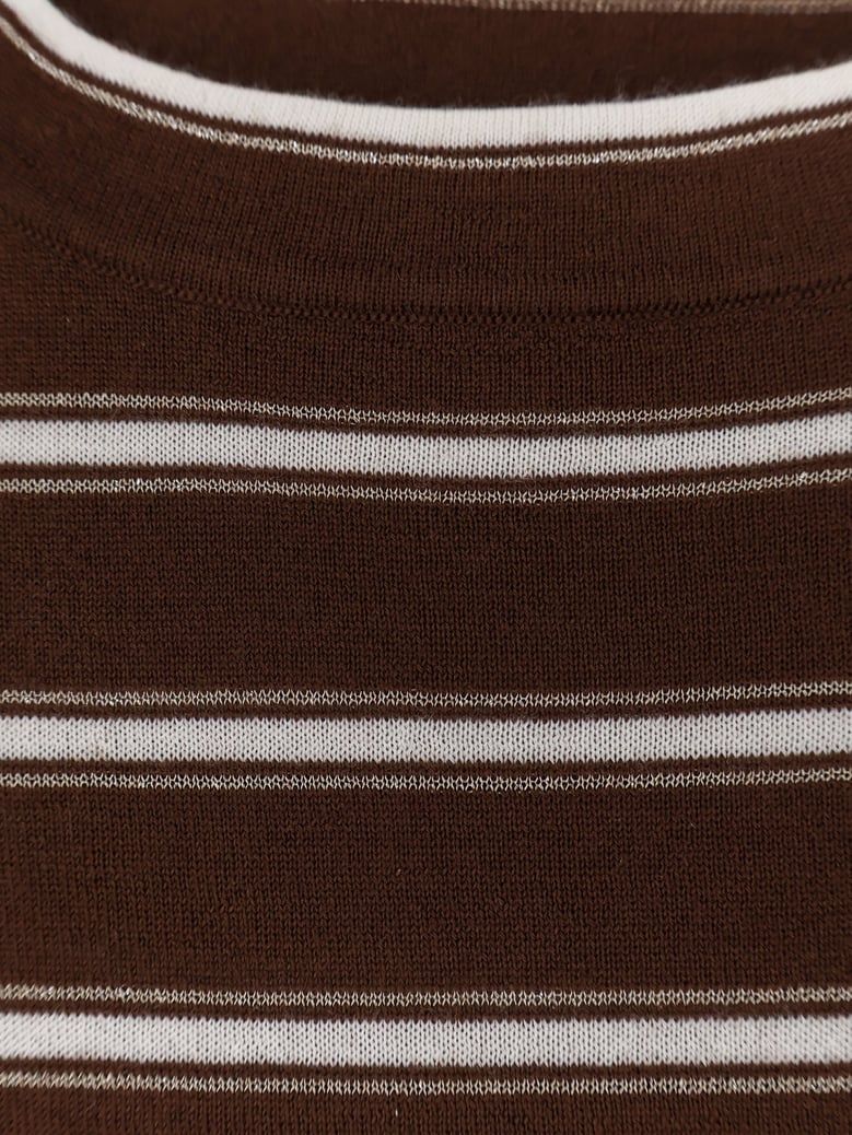 t-shirt virgin wool-cashmere brown by Selfnex