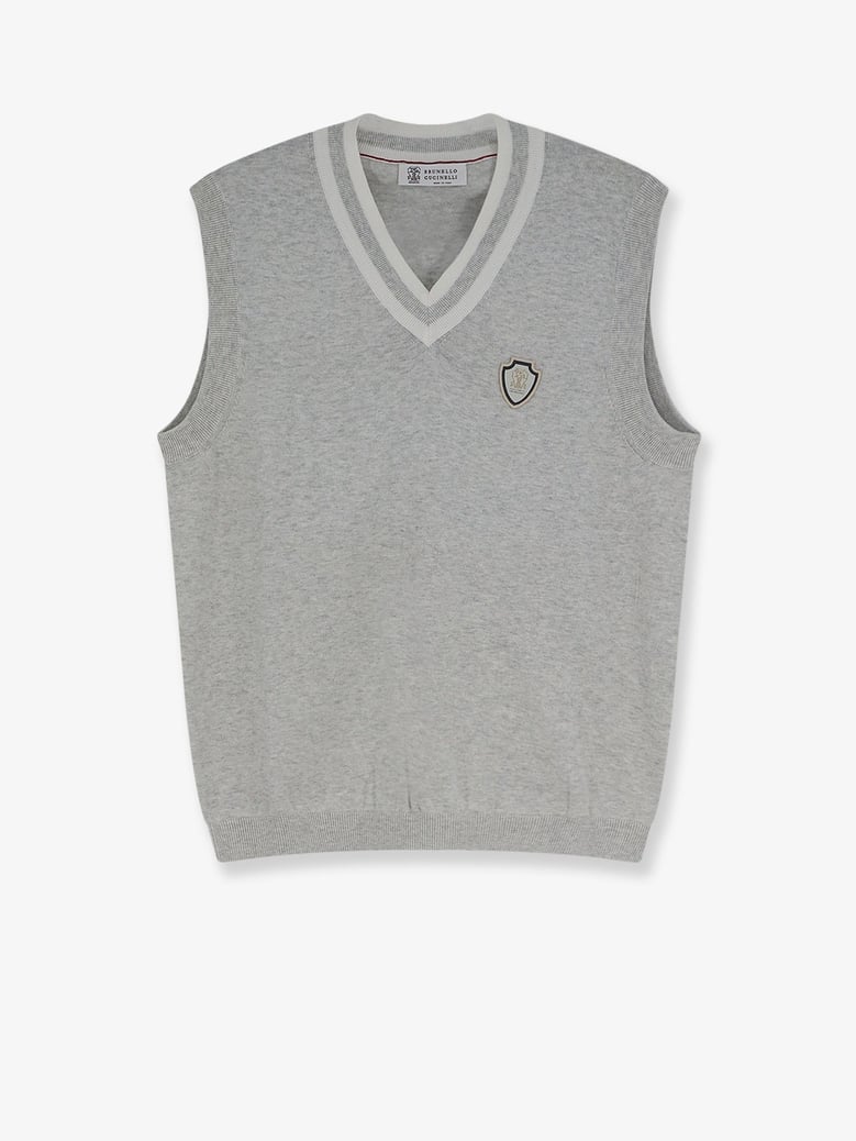 v-neck cotton vest by Selfnex