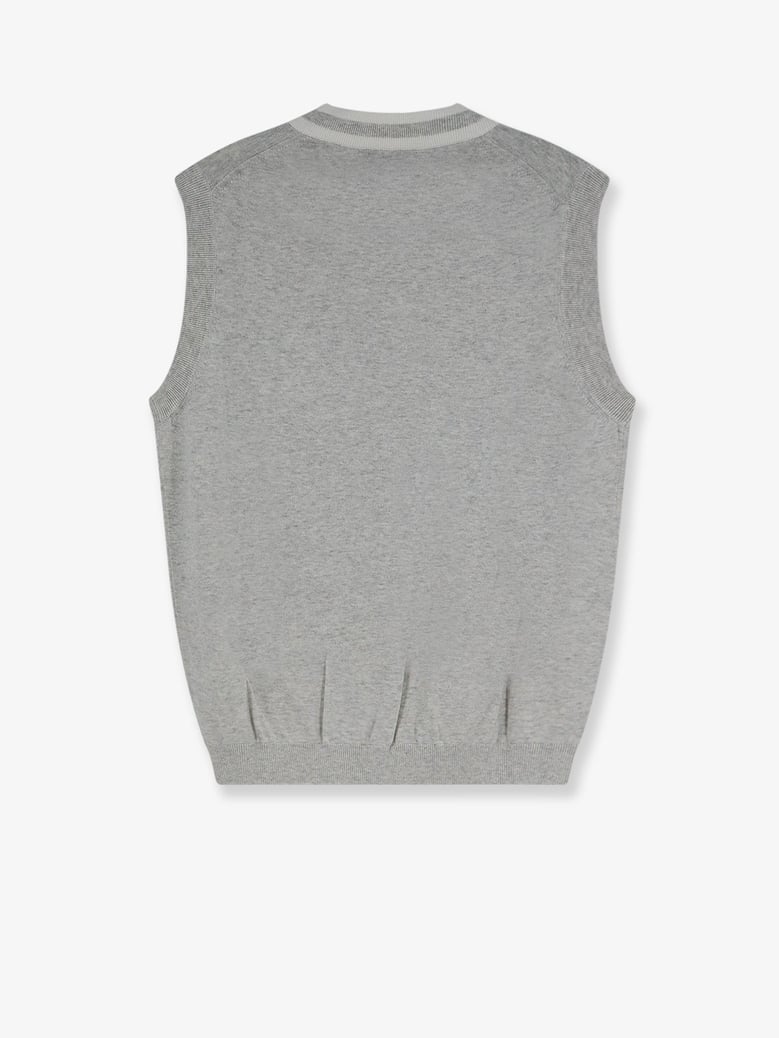 v-neck cotton vest by Selfnex