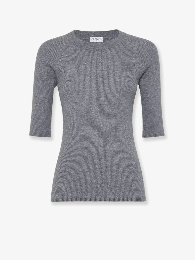 sweater cashmere blend lurex grey by Selfnex