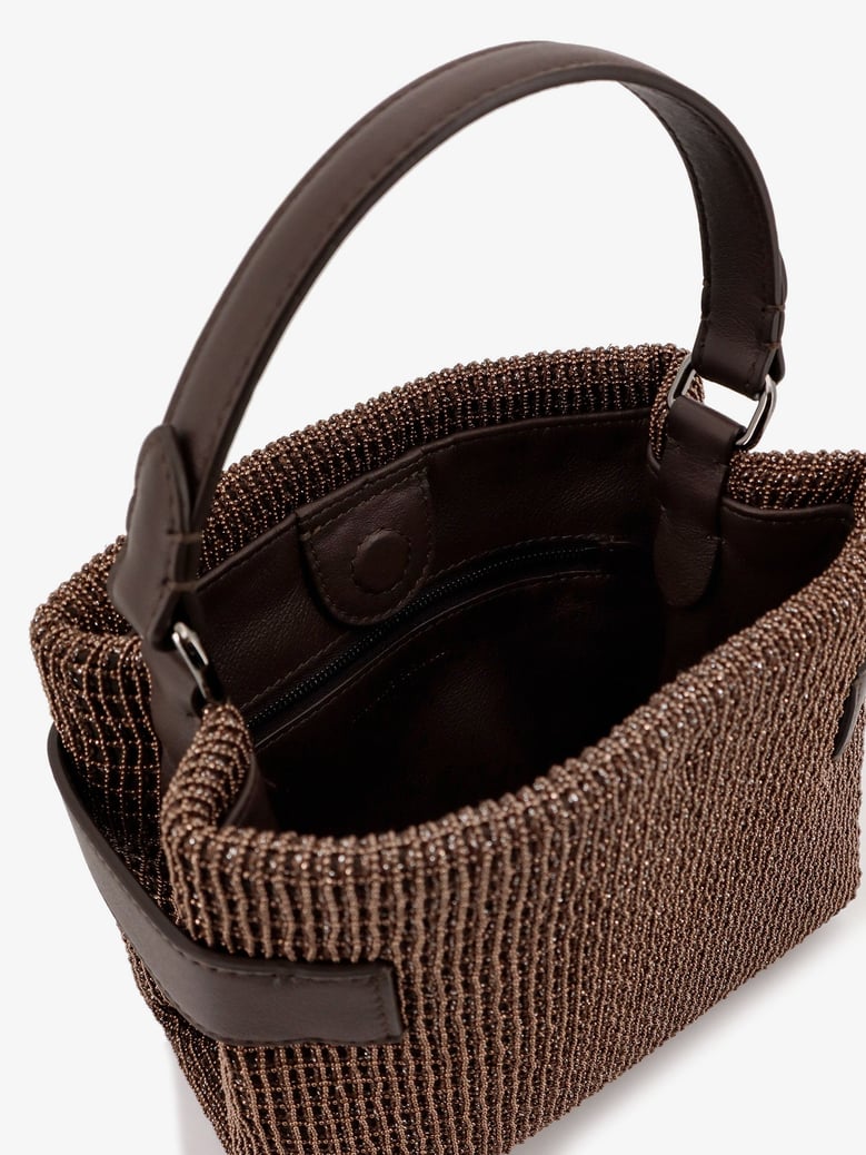 crossbody bag essence brown leather by Selfnex