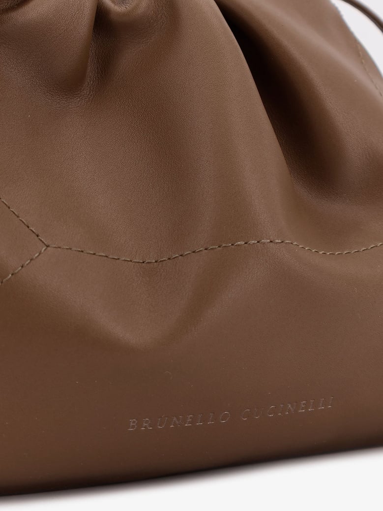 duo leather shoulder bag by Selfnex