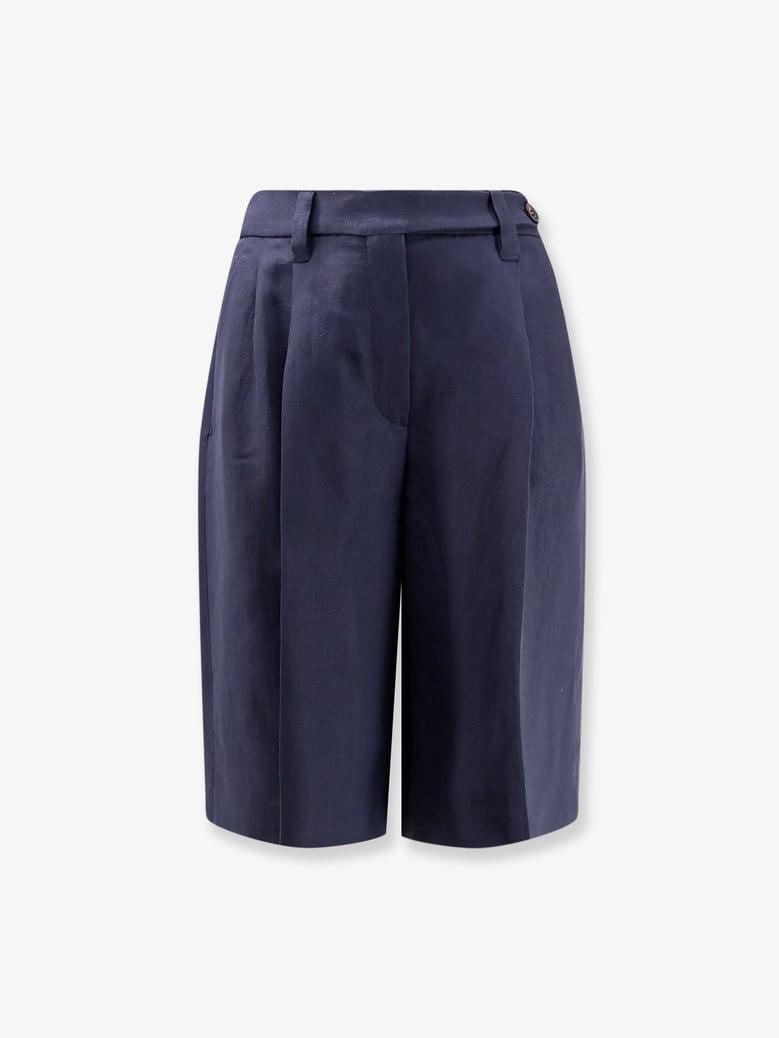viscose and linen bermuda shorts by Selfnex