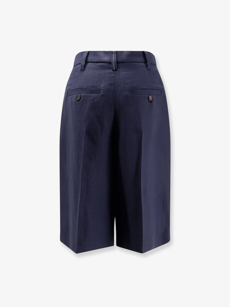 viscose and linen bermuda shorts by Selfnex