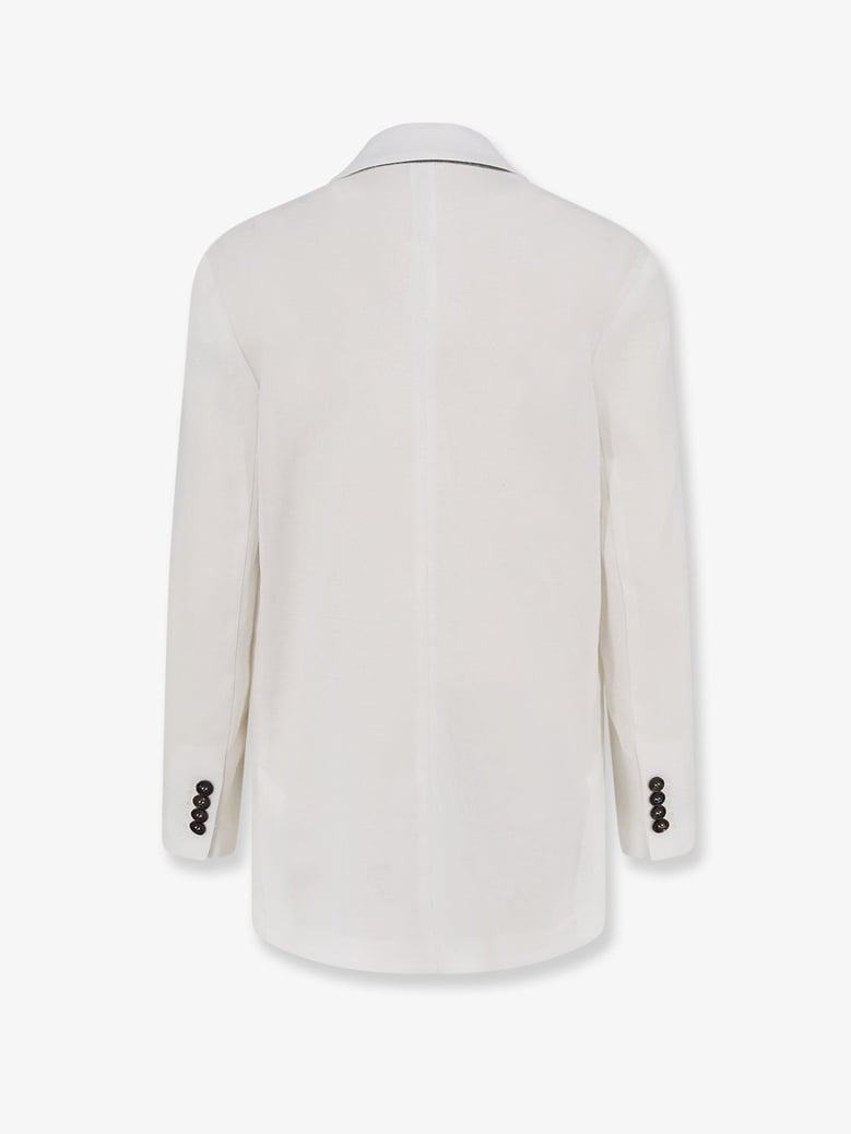 blazer cotton white by Selfnex