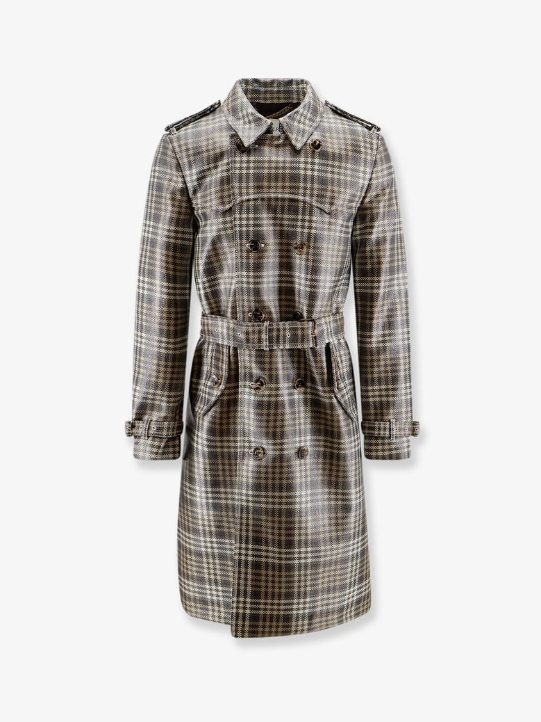 trench coat foxfield madras green by Selfnex