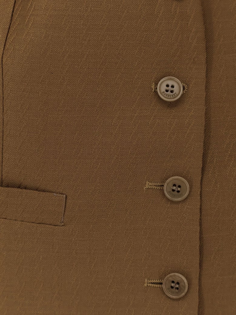 vest warren wool & mohair brown by Selfnex