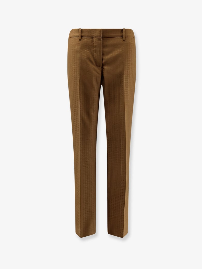 trousers shelley brown wool-mohair by Selfnex