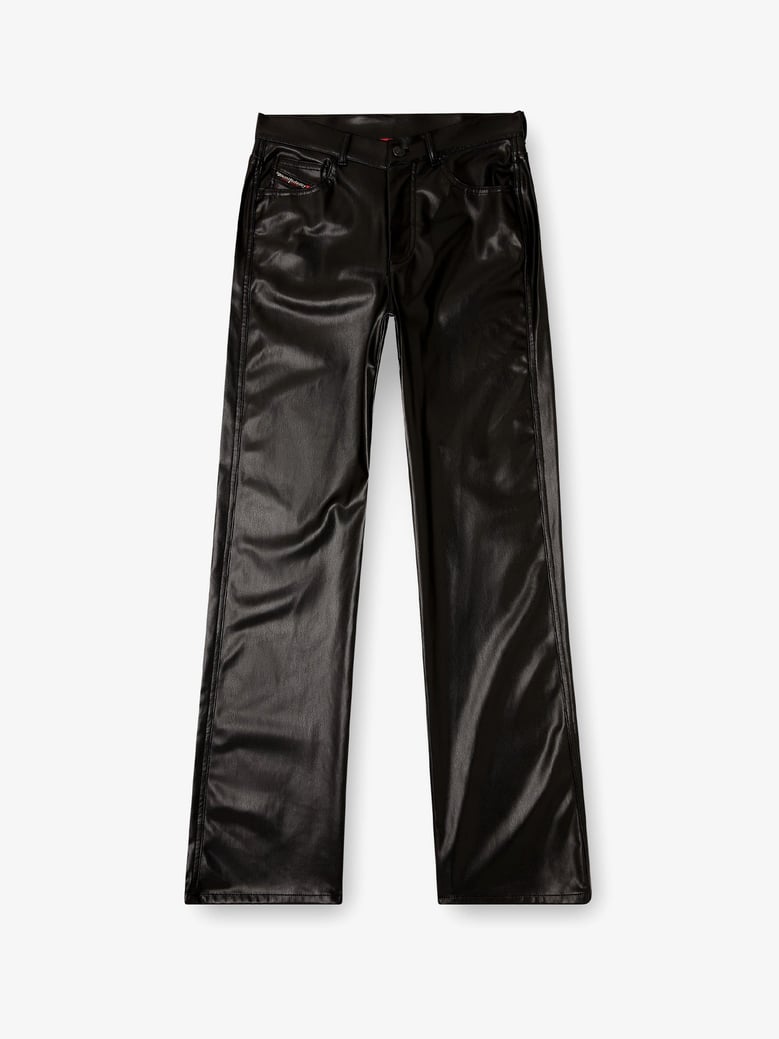 trousers p-lain faux-leather black by Selfnex