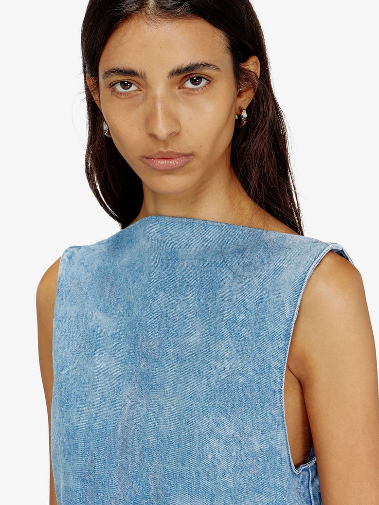 denim dress de-selune-fsi blue by Selfnex