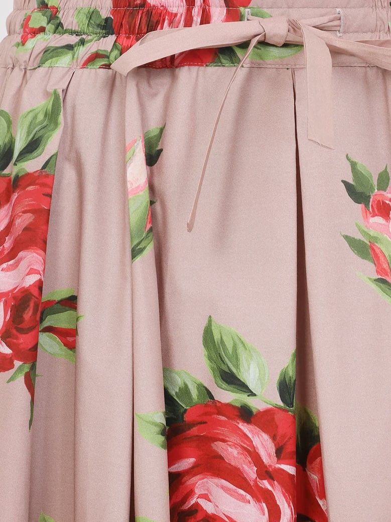skirt pink cotton by Selfnex
