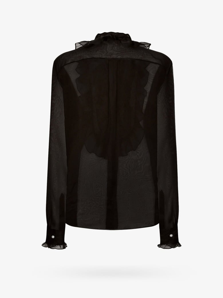 organza shirt black by Selfnex