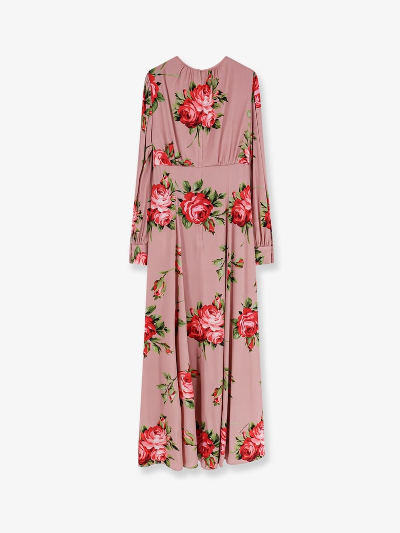 dress silk bouquet rose print by Selfnex