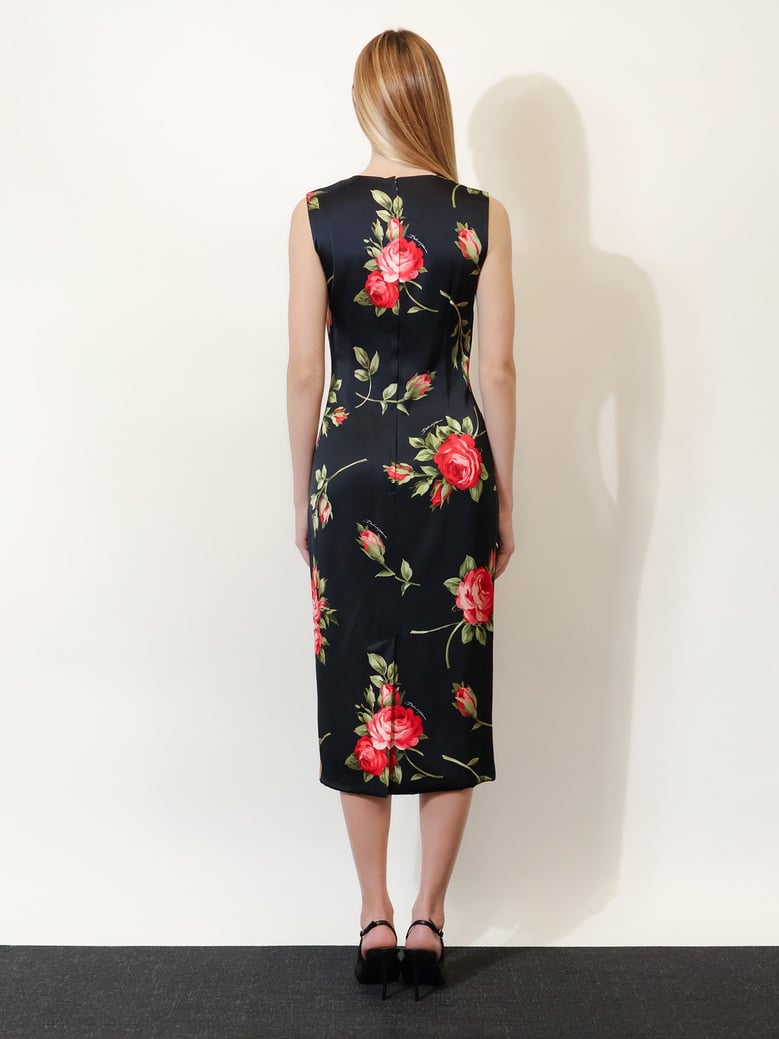 viscose dress with iconic print by Selfnex