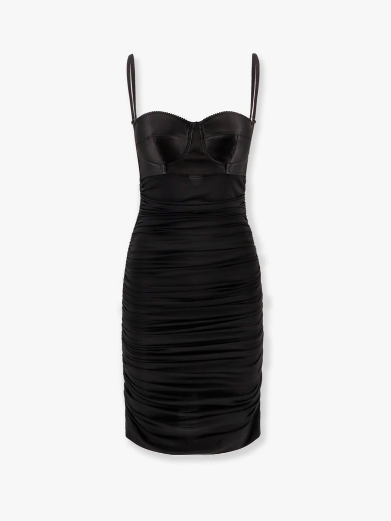 dress with bra detail black by Selfnex