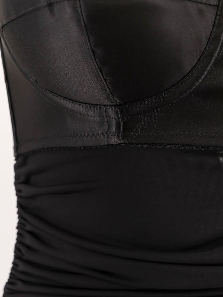 dress with bra detail black by Selfnex