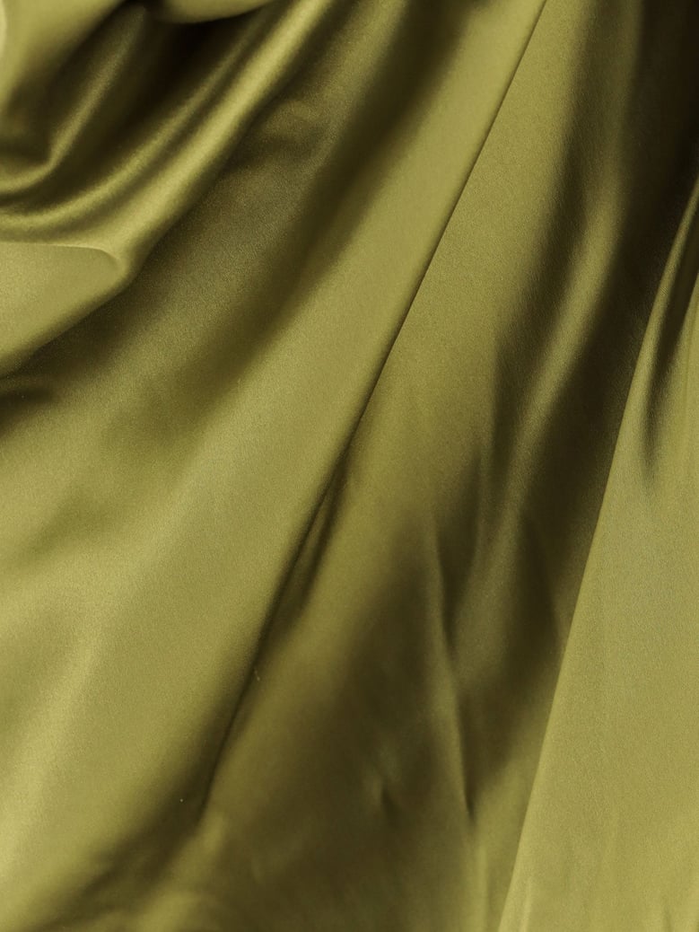 silk dress dalant green by Selfnex