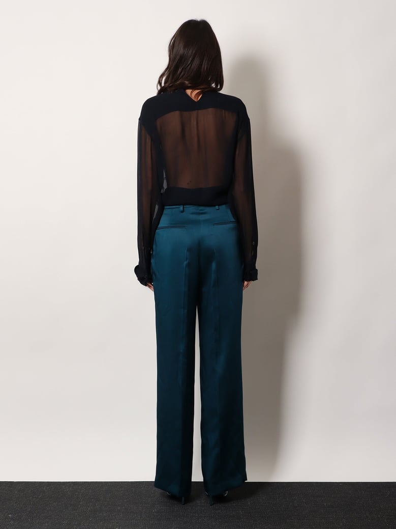 trousers portias satin blue by Selfnex