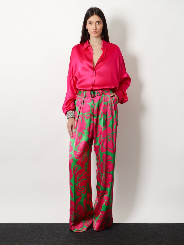 silk shirt casia pink by Selfnex